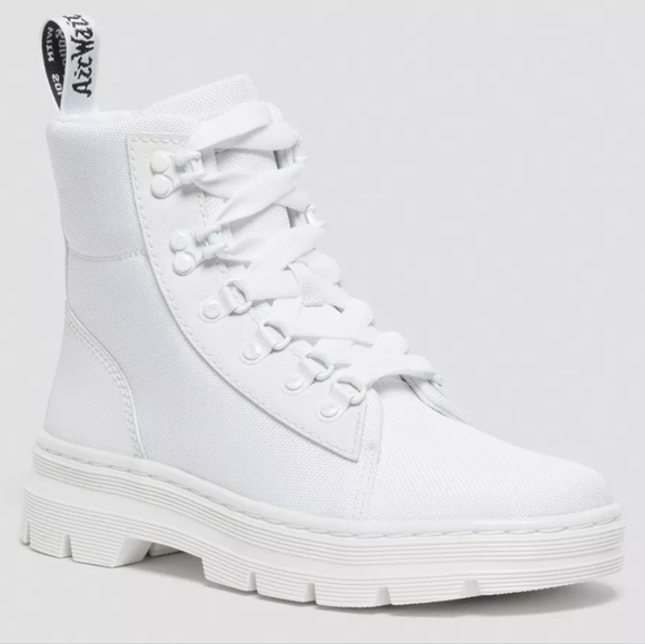 Dr. Martens Shoes - NEARLY NEW Dr. Marten's boots in white, size 7 (men's), 8.5/9 (women's).